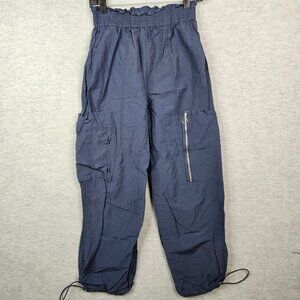 Sweaty Betty Women’s Adjustable Leg Cargo Navy Blue Full Length Jogger Sz 4